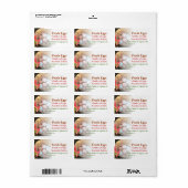 Mand van eieren Etiket (Full Sheet)