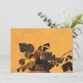 Mand van Fruit, Canestra di Frutta door Caravaggio Bedankkaart (Staand voorkant)