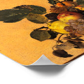 Mand van Fruit, Canestra di Frutta door Caravaggio Poster (Hoek)