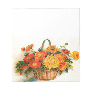 Mand van Herfst Flowers Notitieblok
