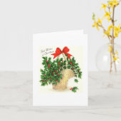 mand van Holly Christmas Kaart (Gele Bloem)