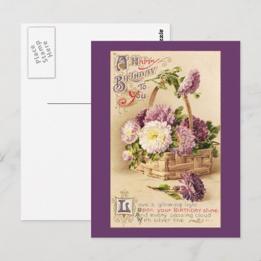 Mand van Mums Verjaardag Briefkaart (Voorkant / Achterkant)