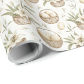 Mand van paaseieren | Neutraal Pasen Cadeaupapier (Rol Hoek)