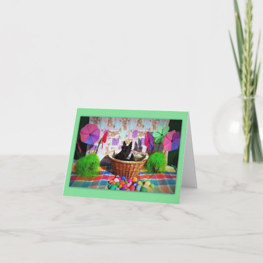 Mand van plezier notitiekaartje (Voorkant)