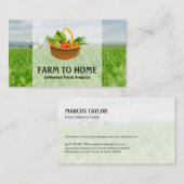 Mand van producten | landbouwgewassen visitekaartje (Voorkant / Achterkant)