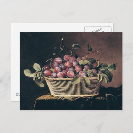 Mand van Pruimen Briefkaart (Voorkant / Achterkant)