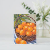 Mand van Sinaasappels Fruit Citrus Schilderij Kaar (Staand voorkant)