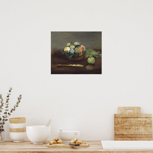 mand van vruchten poster (Keuken)