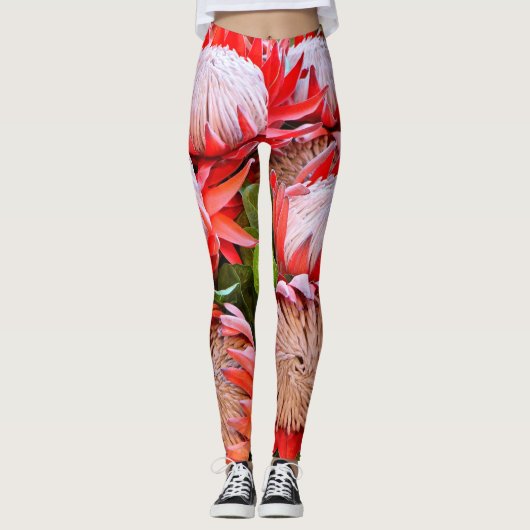 Mand van Zuid-Afrikaanse proteas Leggings (Voorkant)