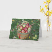 "Mand vol appels" Felicitatie Kaart (Gele Bloem)
