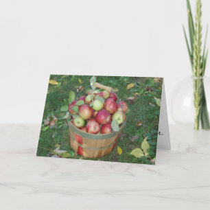 "Mand vol appels" Felicitatie Kaart
