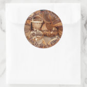 Mand Weven - Mand Wevers doen het met vezels Ronde Sticker (Tas)