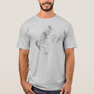 Manda Design Grey Letter T-shirt