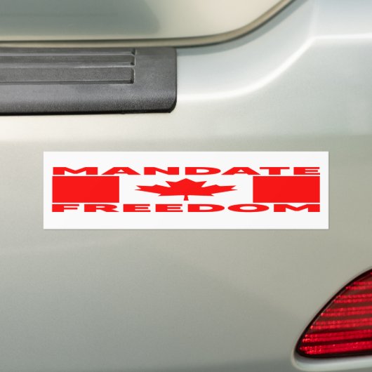 MANDAAT FREEDOM BUMPERSTICKER (Op auto)