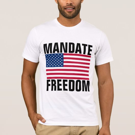 MANDAAT FREEDOM PATRIOT T-Shirts (Voorkant)