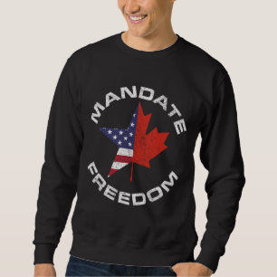 MANDAAT FREEDOM USA CANADA FLAG FREEDOM CONVOY TRU TRUI