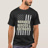 Mandaatoefeningen en groenten t-shirt (Voorkant)