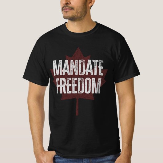 Mandaatvrijheid | Canada Freedom Convoy 2022 T-shirt (Voorkant)