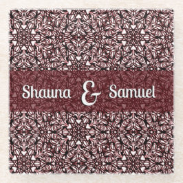 Mandal Hearts Glazen Onderzetter