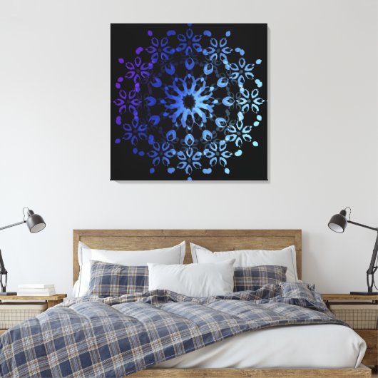 mandala03 canvas afdruk (Insitu (Slaapkamer))