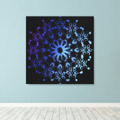 mandala03 canvas afdruk (Insitu (Houten vloer))