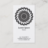 Mandala 012 visitekaartje (Achterkant)