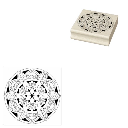 Mandala 061117_8 rubberstempel (Gestempeld)