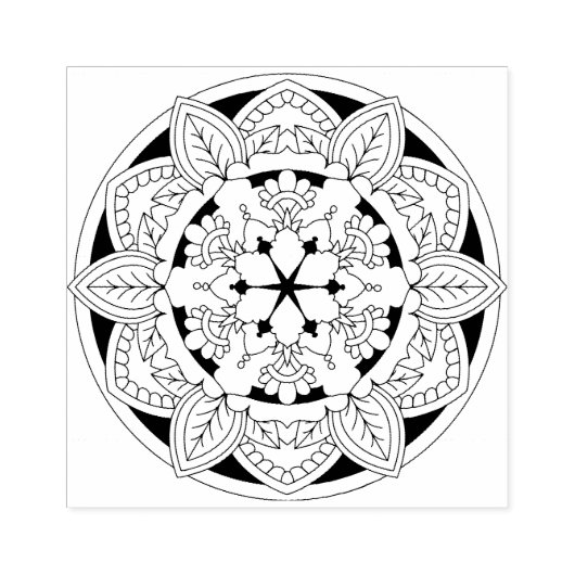 Mandala 061117_8 rubberstempel (Afrduk)