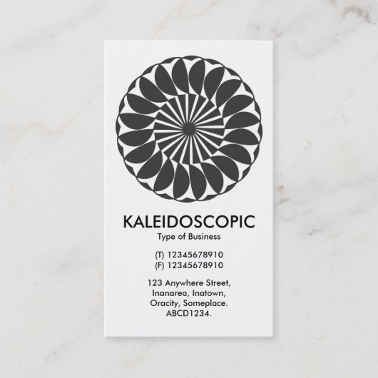Mandala 06 visitekaartje (Voorkant)