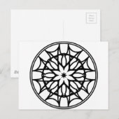 Mandala 11 dreamcatcher briefkaart (Voorkant / Achterkant)