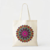 Mandala 12 Roze bloemmosterd - Tote Bag (Voorkant)