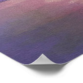 Mandala 12 Sun in Ocean roze - Poster (Hoek)