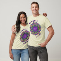 Mandala 12 VioletPeach Roze Groen - T-Shirt