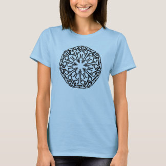 Mandala 1 Black Design T-shirt