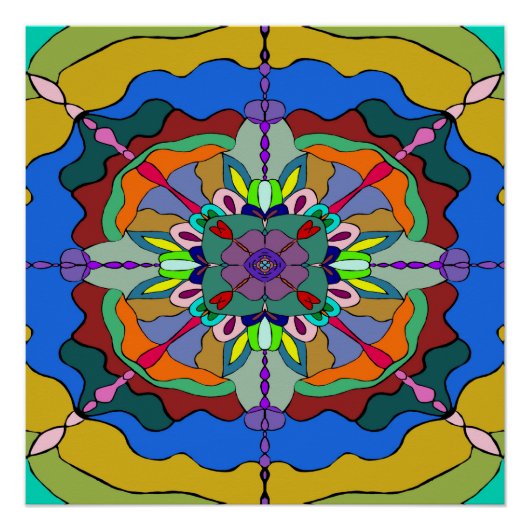 mandala 1 perfect poster (Voorkant)