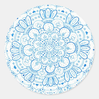 Mandala 1 ronde Stickers