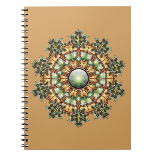 Mandala #1 spiral notebook notitieboek (Voorkant)