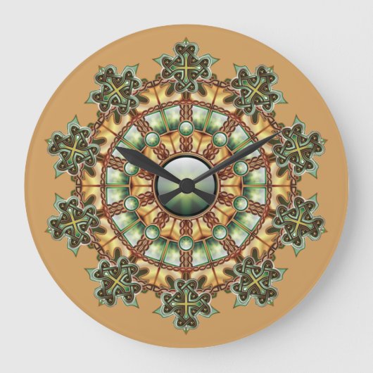 Mandala #1 wandklok (Voorkant)