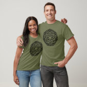 Mandala 1 Zwart T-shirt (Unisex)