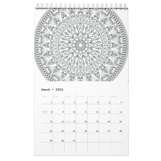 Mandala 2024 kalender (Mar 2026)