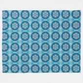 Mandala 2 Fleece Blanket Deken (Voorkant (Horizontaal))