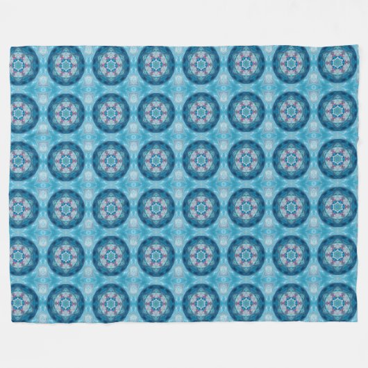 Mandala 2 Fleece Blanket Deken (Voorkant (Horizontaal))