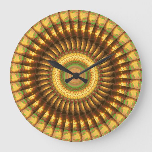 Mandala 2-klok grote klok (Voorkant)