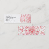 Mandala 2, profielkaart mini visitekaartje (Voorkant / Achterkant)