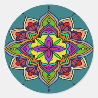mandala 2 ronde sticker