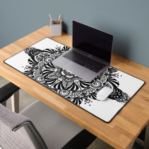 Mandala 2 - Zwart en Wit Bureaumat