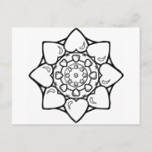 Mandala 36 harten briefkaart (Voorkant)