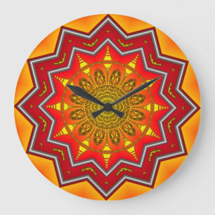 Mandala 3-klok grote klok