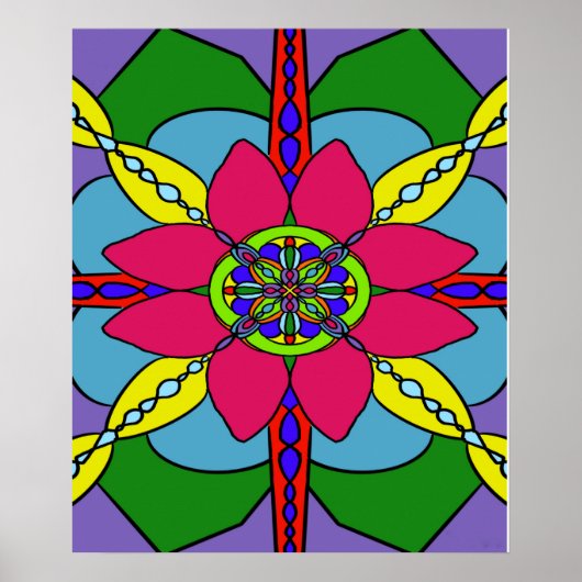 Mandala 3 poster (Voorkant)