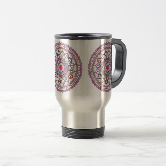 Mandala 3 reisbeker (Voorkant rechts)